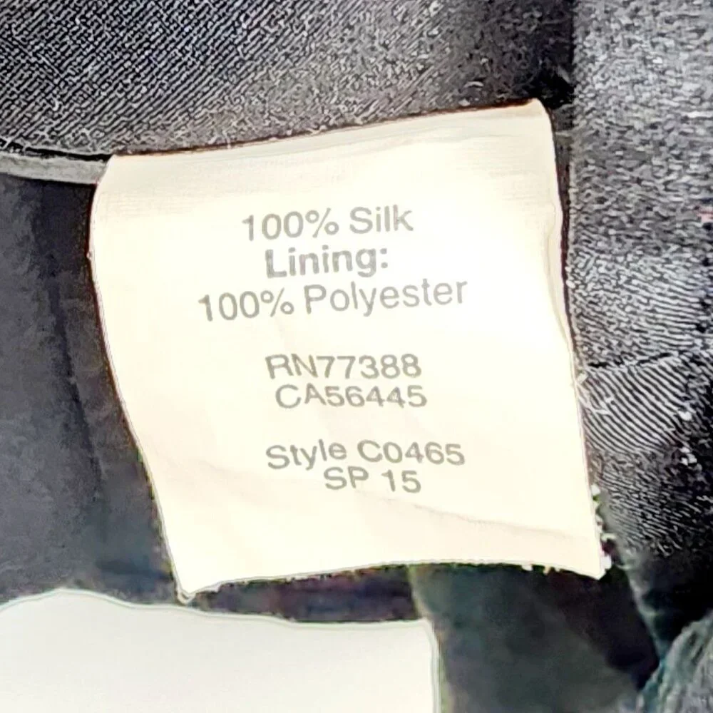 Madewell 1937 Black Silk Sleeveless Button-Front Dress XS - Picture 3 of 10